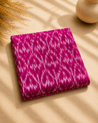 Ikat Printed Cotton Unstitched Cord Set Fabric